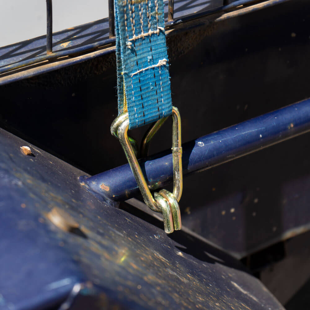 Transport Tie Down 600KG Capacity 25mm Webbing - Monkey Grip