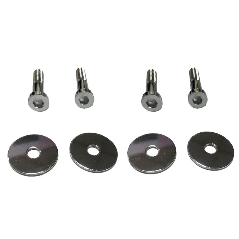 4 x Chrome Door Lock Striker Bolts Washers Fit For Holden HQ HJ HX HZ WB Torana LH LX UC DSLL-HLN002 - Machter