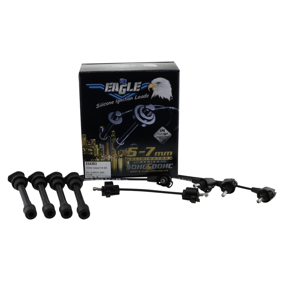Ignition Leads Fits 4CYL TOYOTA Lead Kit (5MM) E54303 - Eagle