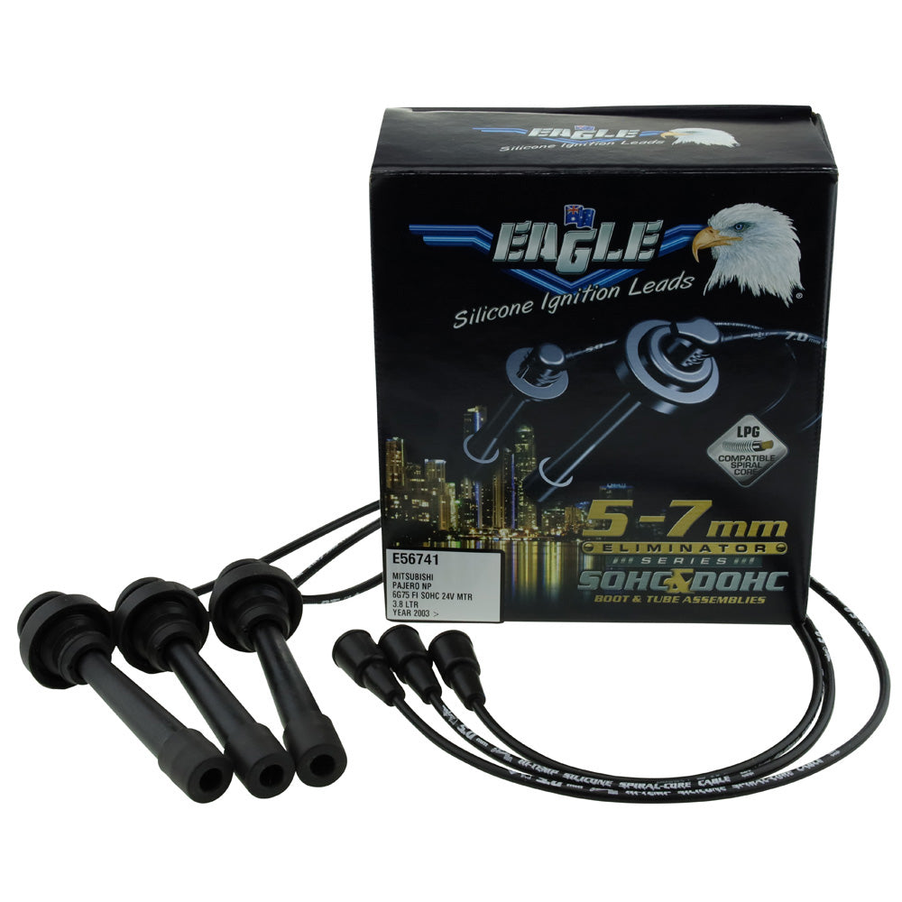 Eliminator Ignition Leads 6CYL Fits MITSUBISHI LEAD KIT (5MM) E56741 - Eagle