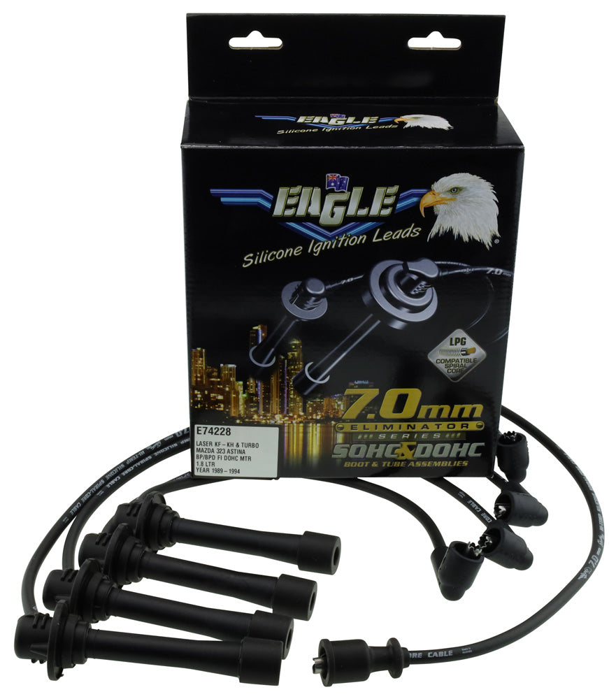 Eliminator Ignition Leads 4CYL Fits FORD/MAZDA LEAD KIT E74228 - Eagle