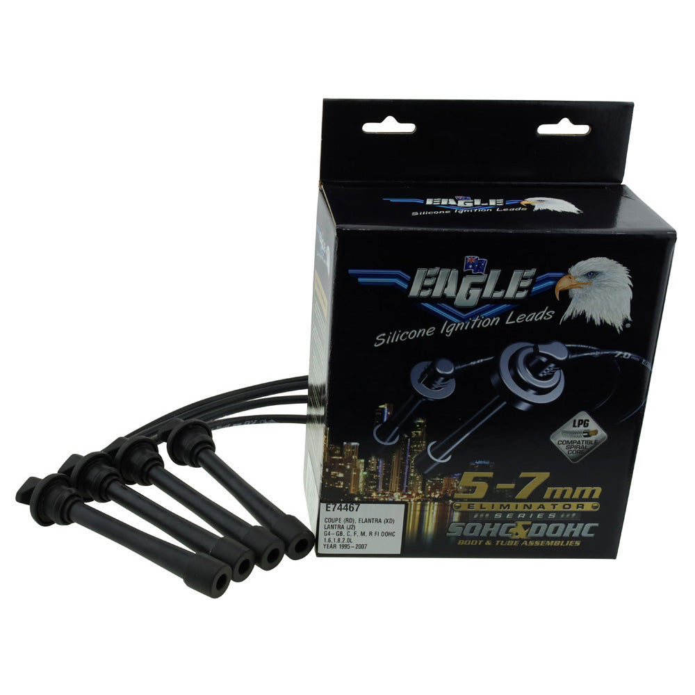 Eliminator Ignition Leads 4CYL Fits HYUNDAI LEAD KIT E74467 - Eagle