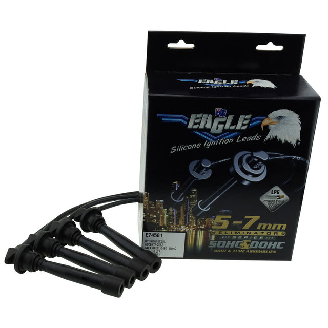 Eliminator Ignition Leads 4CYL Fits HYUNDAI LEAD KIT E74581 - Eagle