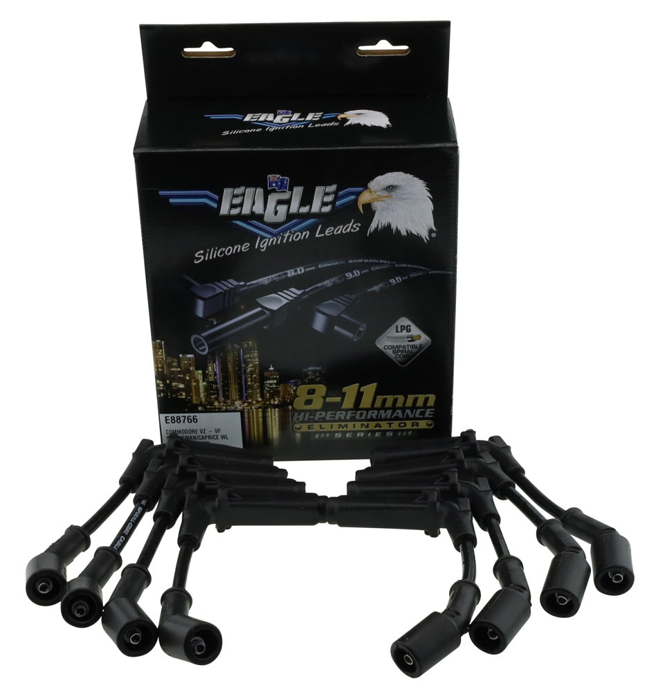 Ignition Leads Kit 8mm Fits Suits 8Cyl Holden 88766 - Eagle