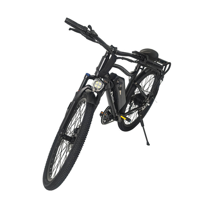 Black Adult Electric Bike 26'' 1500W Brushless Motor EBike Off Road 7 Speed Mountain Ebike EBIKE-005 - Machter