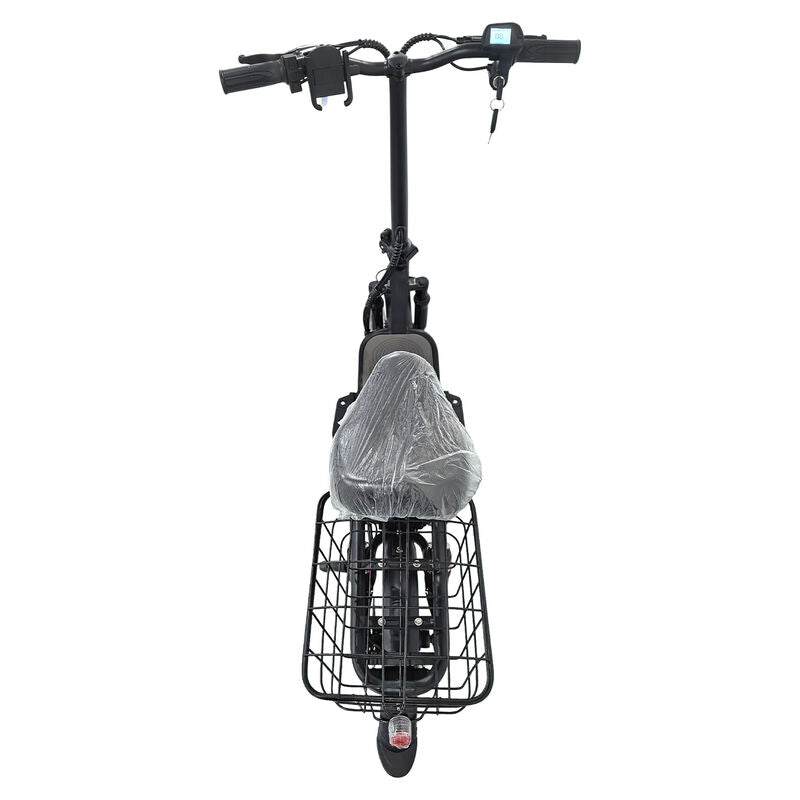 Black Electric Scooter With Seat Foldable Motorised Adults EScooter Commuter EBIKE-007 - Machter