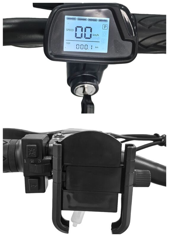 Black Electric Scooter With Seat Foldable Motorised Adults EScooter Commuter EBIKE-007 - Machter