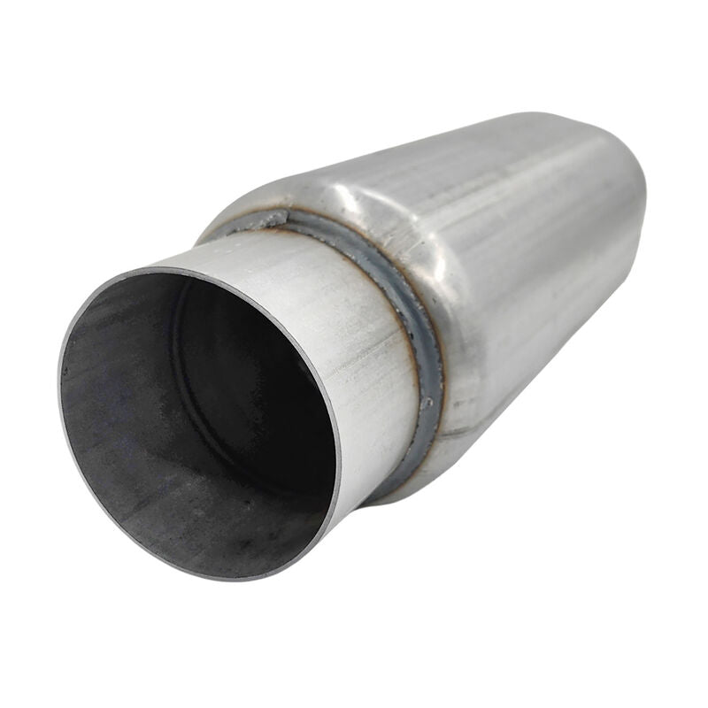 3" Exhaust Hotdog Resonator Muffler Glass Pack 9" Long High Flow - Machter