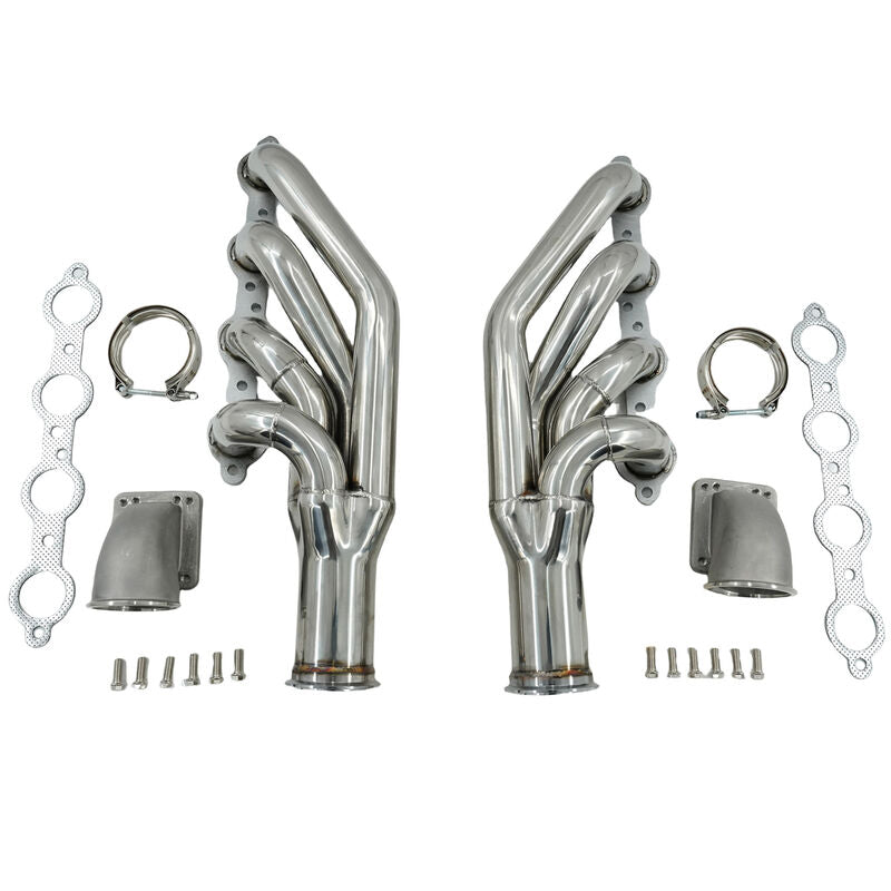 Turbo Manifold Header+Elbow Fit For Chevrolet Small Block V8 LS1 LS6 LSX Camaro Corvette For GM Cadillac CTS - Machter