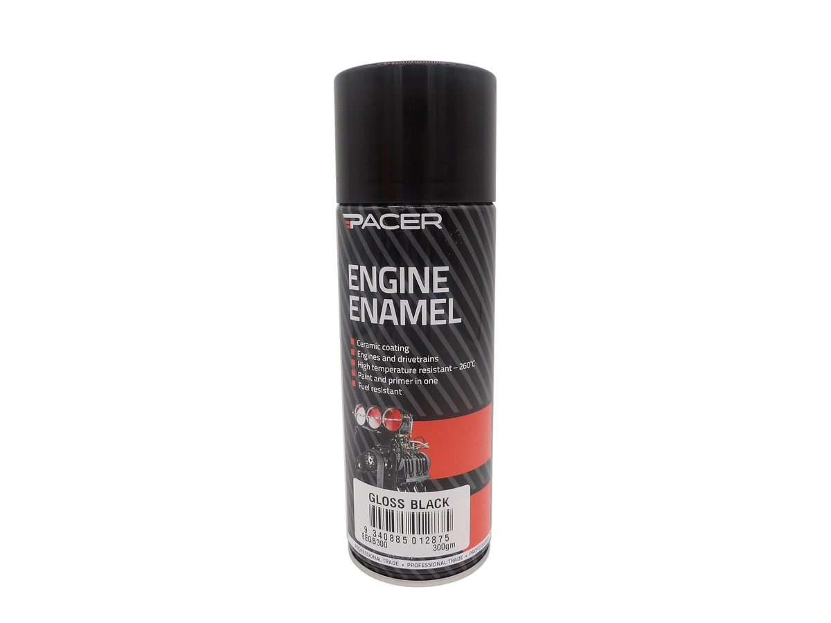 Engine Enamel Paint Gloss Black EEGB300 - Pacer - Engine Enamel & Heat Proof Paint - Pacer