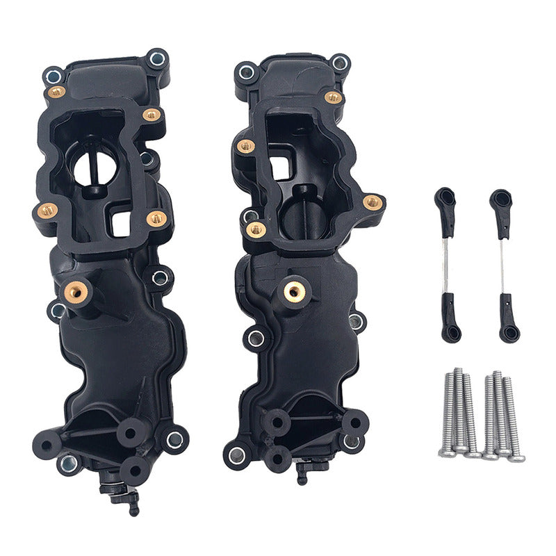 Pair Intake Manifold KIT Fit For Audi A4 A5 A6 A8 Q5 Q7 For Volkswagen Phaeton Touareg - Machter