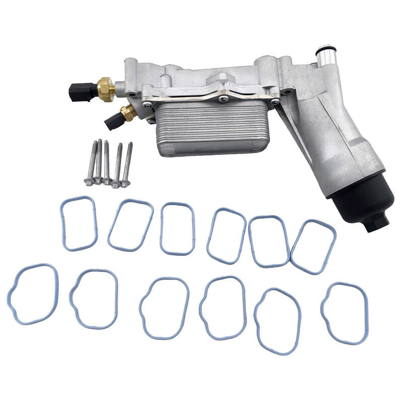 Oil Cooler Filter Adapter Housing Assembly With Gaskets Fit For Dodge Journey For Jeep Cherokee Grand Cherokee Wrangler 68596317AB EOC-JP004 - Machter