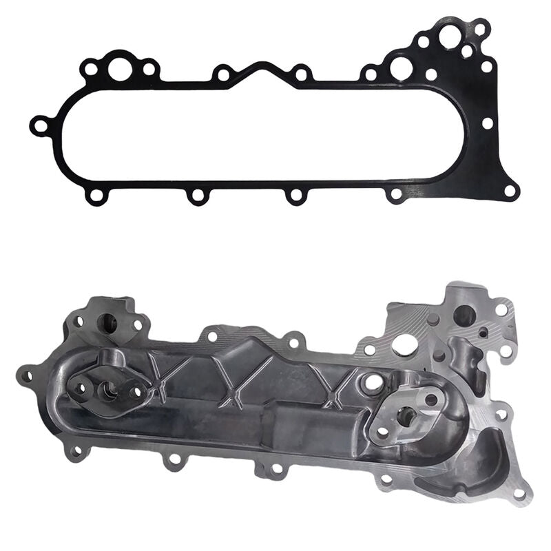 Oil Cooler Cover With Gasket Fit For Toyota LandCruiser HDJ78 HZJ80 HDJ100 Coaster HDB50 HZB70 1572117012 EOC-TA008 - Machter