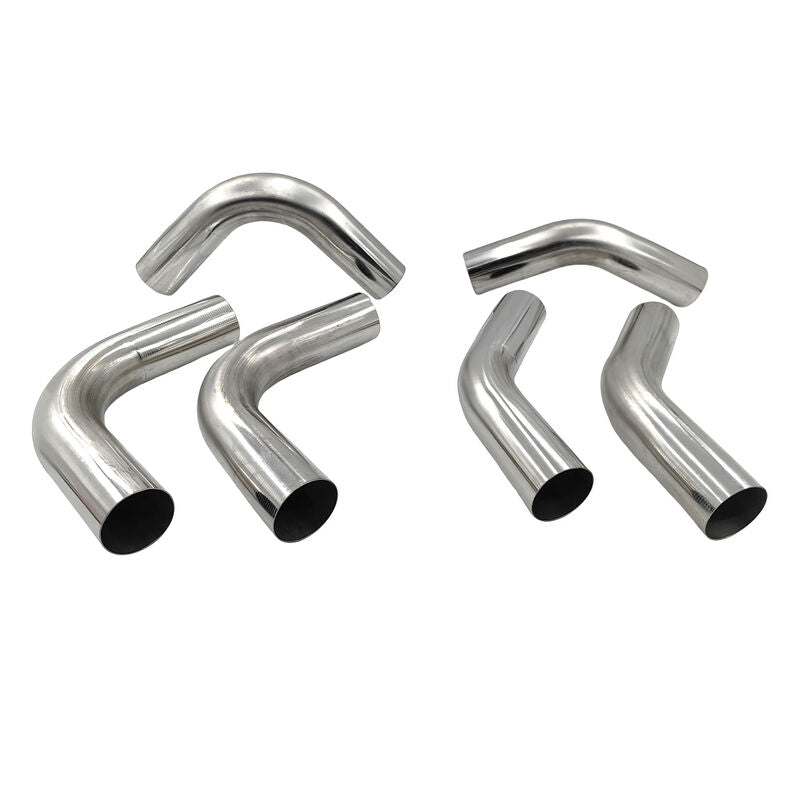 6 Pieces 3" Inch 76mm Exhaust Pipe Mandrel Bend Mild Steel 45 Degree & 90 Degree Bends - Machter