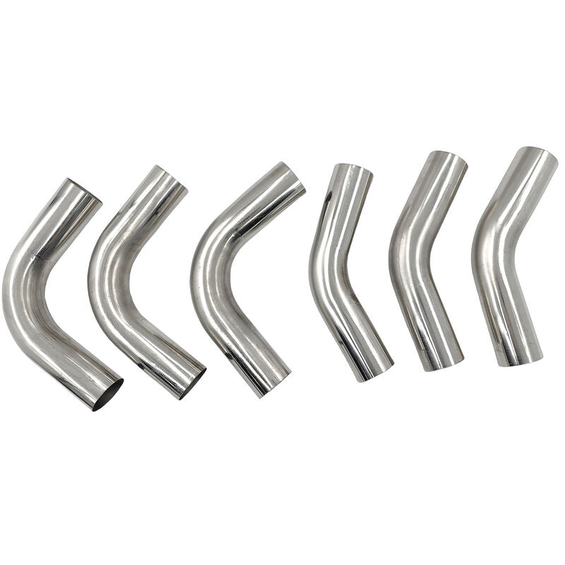 6 Pcs 3" Inch 76mm Exhaust Pipe Mandrel Bend Mild Steel 45 Degree & 90 Degree Bends EP-006 - Machter