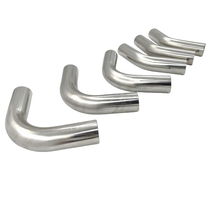6 Pcs 3" Inch 76mm Exhaust Pipe Mandrel Bend Mild Steel 45 Degree & 90 Degree Bends EP-006 - Machter