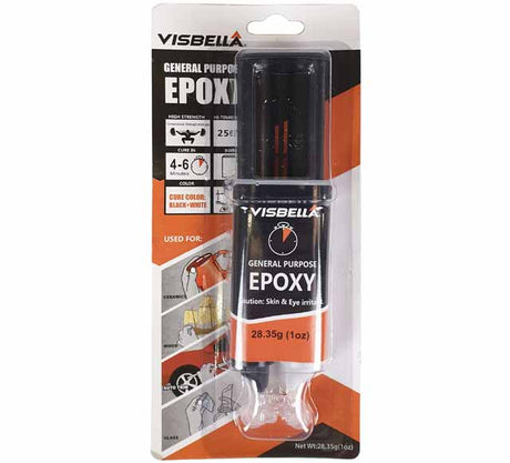 General Purpose Epoxy 25ml Twin Syringe - Visbella | Universal Auto Spares