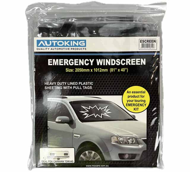 Emergency Windscreen 40"W x 81"L Heavy Duty Plastic - AUTOKING
