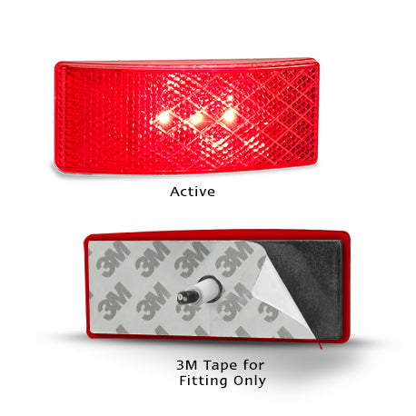 EU38 Series 3M Tape 12-24V Blister - LED AutoLamps Rear-end outline marker with inbuilt reflector