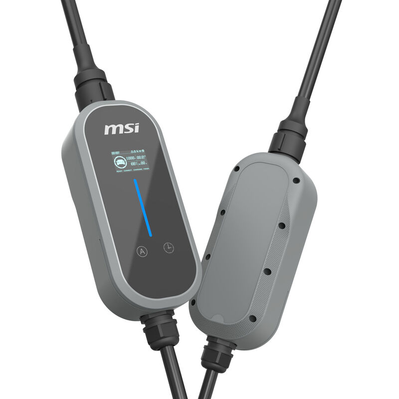MSI Portable EV Charger Grey Ezgo 10A+15A+Home Kit Single Phase EVCHARGER-GREY - Machter