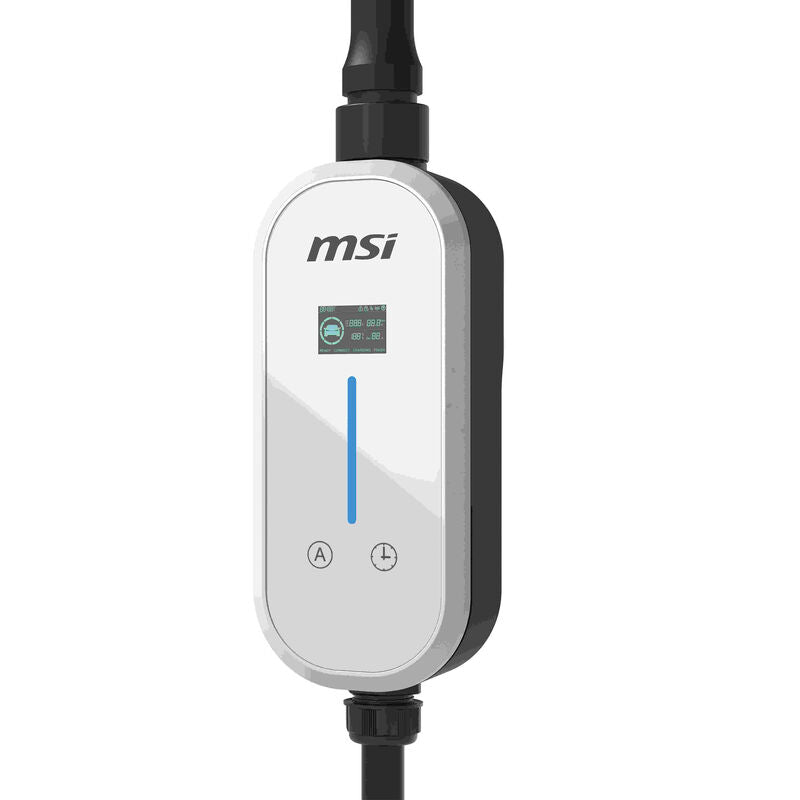 MSI Portable EV Charger White Ezgo 10A+15A+Home Kit Single Phase EVCHARGER-WHITE - Machter