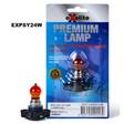 Premium Incandescent Globe 12V 25W PG20-4 (AMBER) PSY24W - Exelite