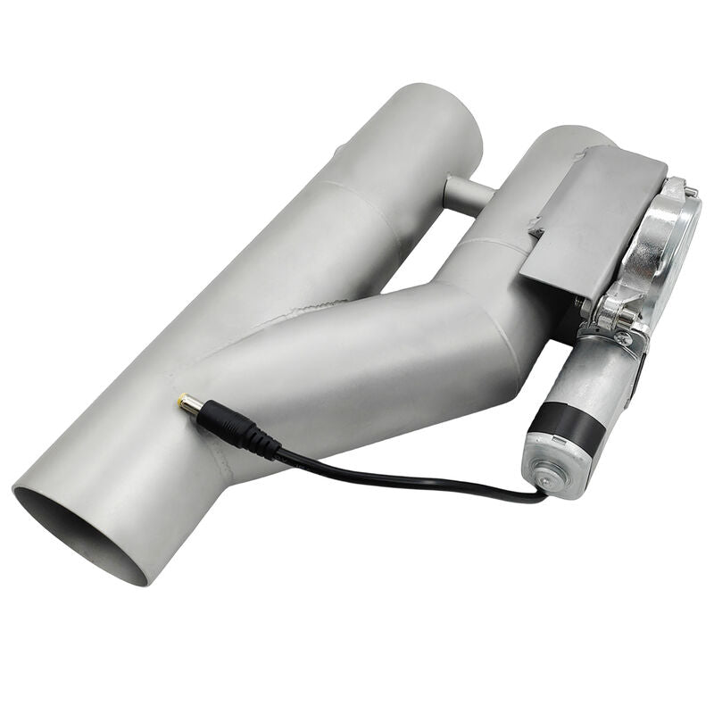 2.5 Inch Electric Exhaust Downpipe Double Valve Kit Y Steel Double Cut Off Pipe - Machter