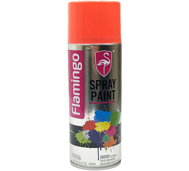 Fluorescent Spray Paint 450mL - Flamingo Red