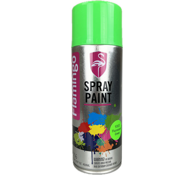 Fluorescent Spray Paint 450mL - Flamingo Green