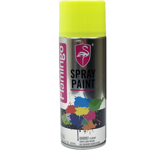 Fluorescent Spray Paint 450mL - Flamingo Yellow