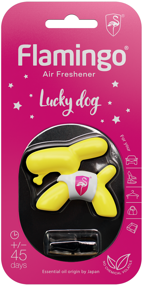 Air Freshener Lucky Dog - Flamingo Vanilla