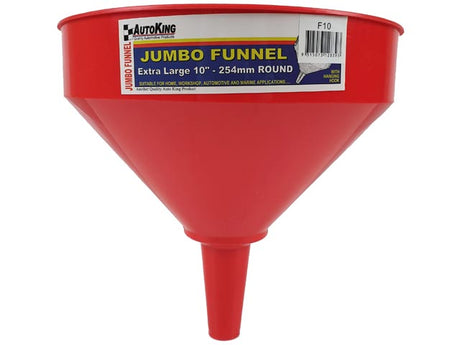 Jumbo Funnel 254mm Round 10" with Hanging Hook - AUTOKING | Universal Auto Spares