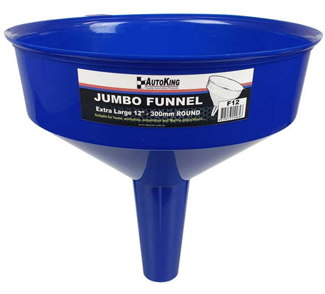 12" (300mm) Jumbo Funnel Extra Large with Hanging Hook - AUTOKING | Universal Auto Spares