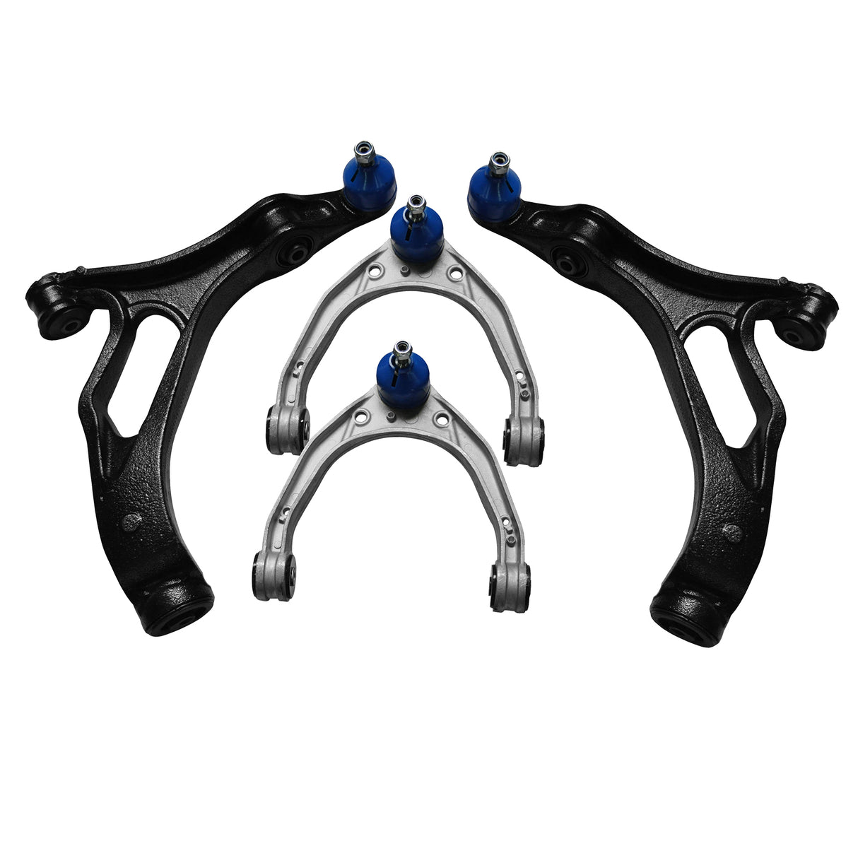Front Lower & Upper Control Arms Suspension Kit Fit for Audi Q7 VW Touareg 7L Porsche Cayenne - Machter