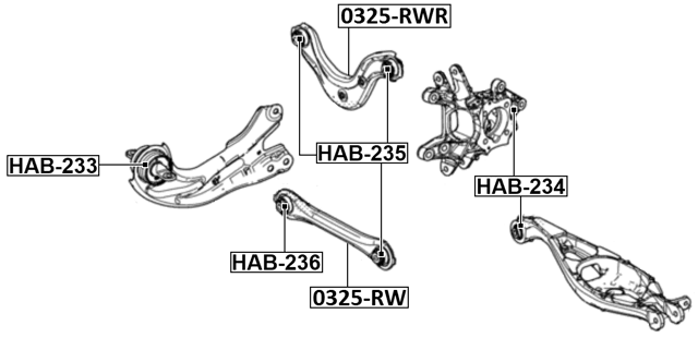 1 x Rear Axle Trailing Arm Fit For Honda Accord 1.5 VTEC Accord X Saloon CV Civic FC FK CR-V RW 52370-TLA-A01 FCA-HD034N - Machter