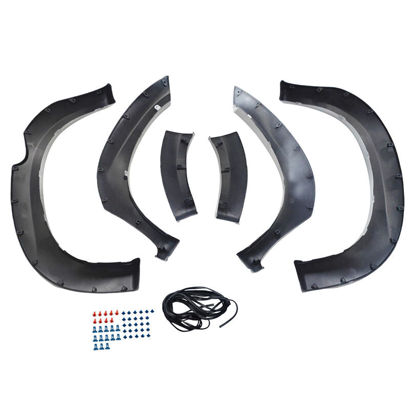 6 Pcs White Fender Flares Wheel Arch Fit For Toyota Hilux SR5 SR 2 & 4 Door 2011-2014 FF-TA003 - Machter