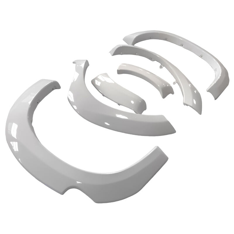 6 Pcs White Fender Flares Wheel Arch Fit For Toyota Hilux SR5 SR 2 & 4 Door 2011-2014 FF-TA003 - Machter