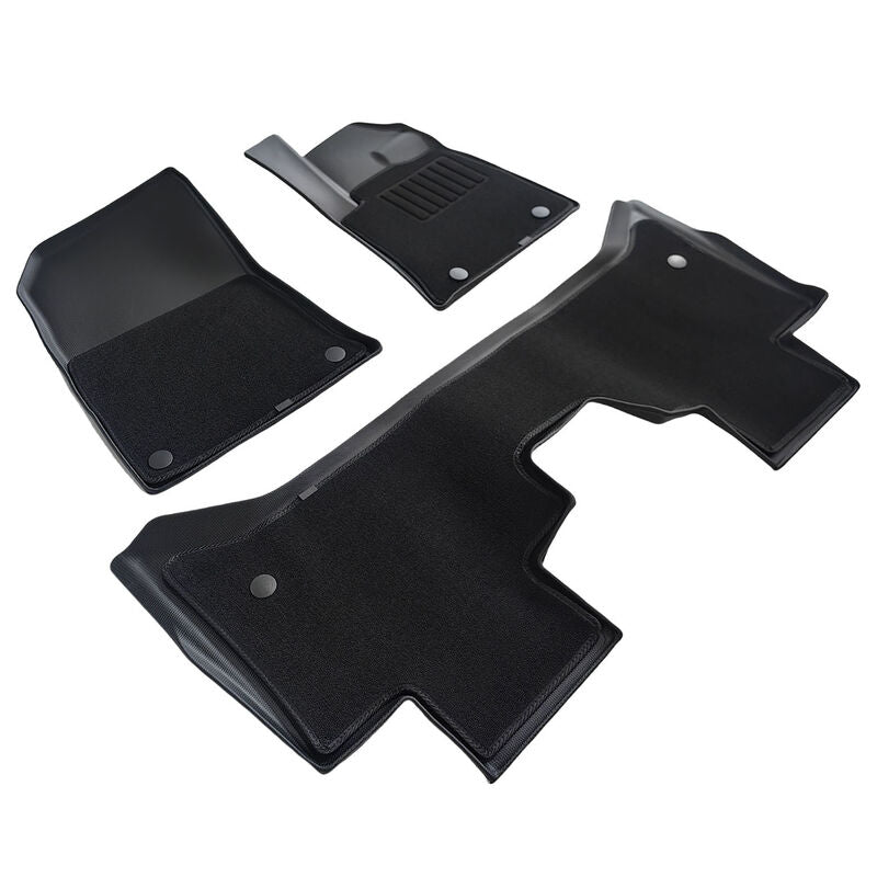 TPE Floor Mats With Carpet 2-Layer Black Fit For BYD Shark 6 4WD CVT 2024-ON FMAT-BYD001 - Machter