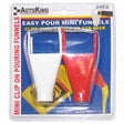 Easy Pour Mini Funnels Set of 2 Clips Onto bottle/Neck - AUTOKING