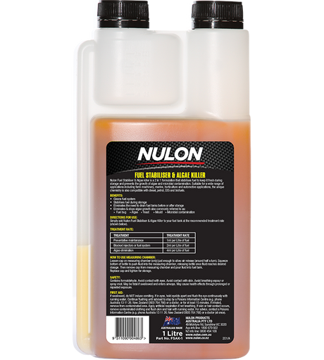 Fuel Stabiliser & Algae Killer 1L - Nulon