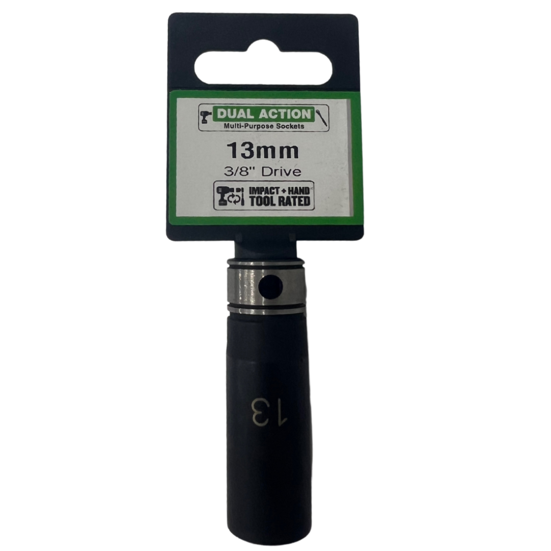 Muti-Purpose Socket 3/8" Drive 13mm Point Deep - Dual Action