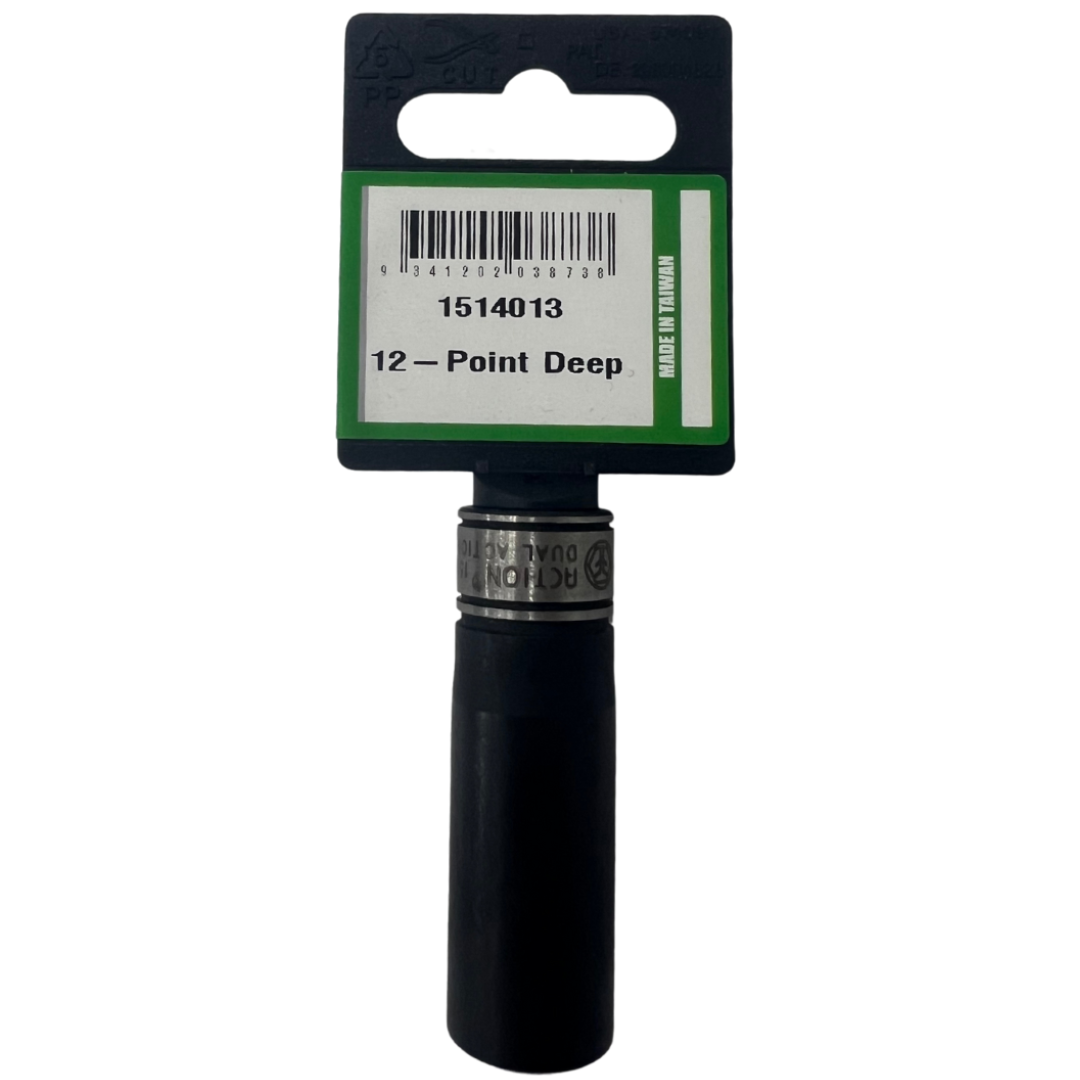 Muti-Purpose Socket 3/8" Drive 13mm Point Deep - Dual Action