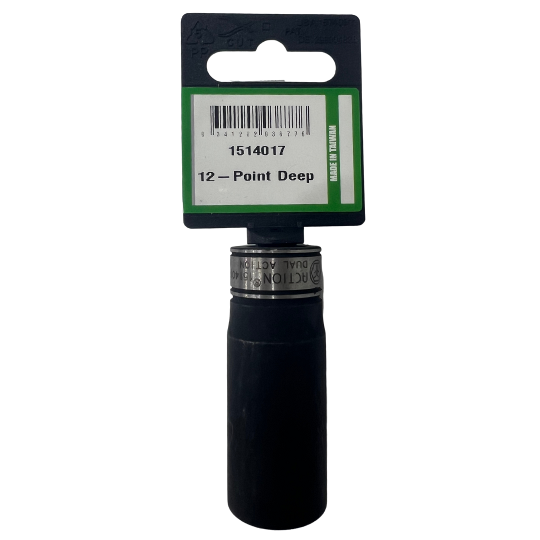 Muti-Purpose Sockets 3/8" Drive 17mm Point Deep - Dual Action