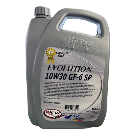 Evolution 10W/30 GF-6 SP 5L - HiTec Oils | Universal Auto Spares