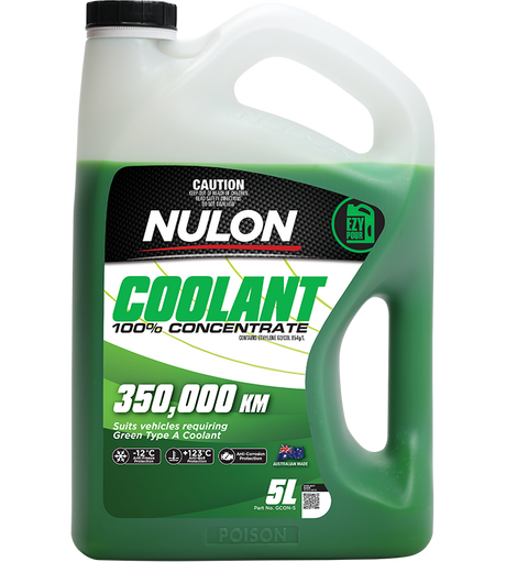Green Coolant 100% Concentrate 5L - Nulon