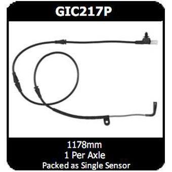 Front Disc Brake Electronic Wear Sensor GIC217P - Protex | Universal Auto Spares