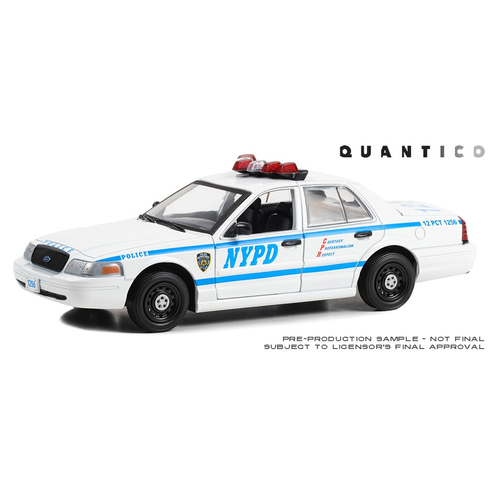 2003 Ford Crown Victoria NYPD Police Interceptor Quantico Model Car 1:24 Scale Collectible