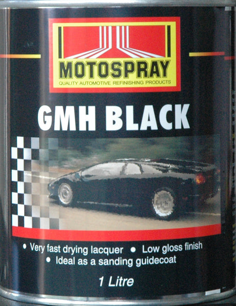 GMH Holden Flat Black Sanding Guide Coat 1L - Motospray | Universal Auto Spares