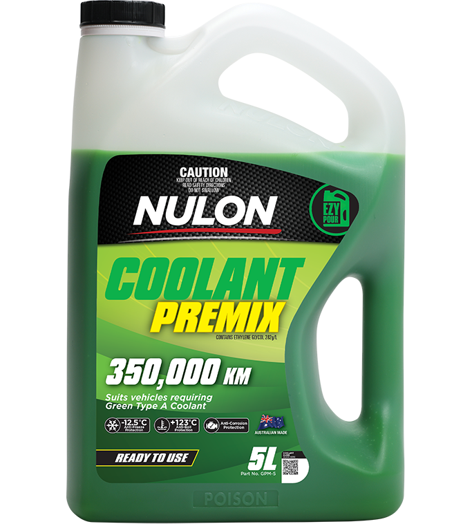 Green Coolant Premix 5L - Nulon | Universal Auto Spares