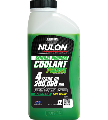 Green General Purpose Coolant Premix - Nulon | Universal Auto Spares